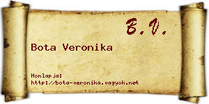 Bota Veronika névjegykártya